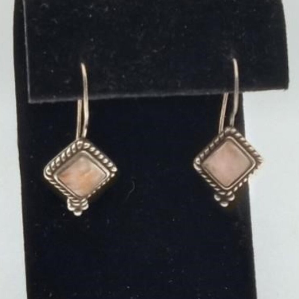 Handmade 925 Sterling Silver Spiny Oyster Earrings